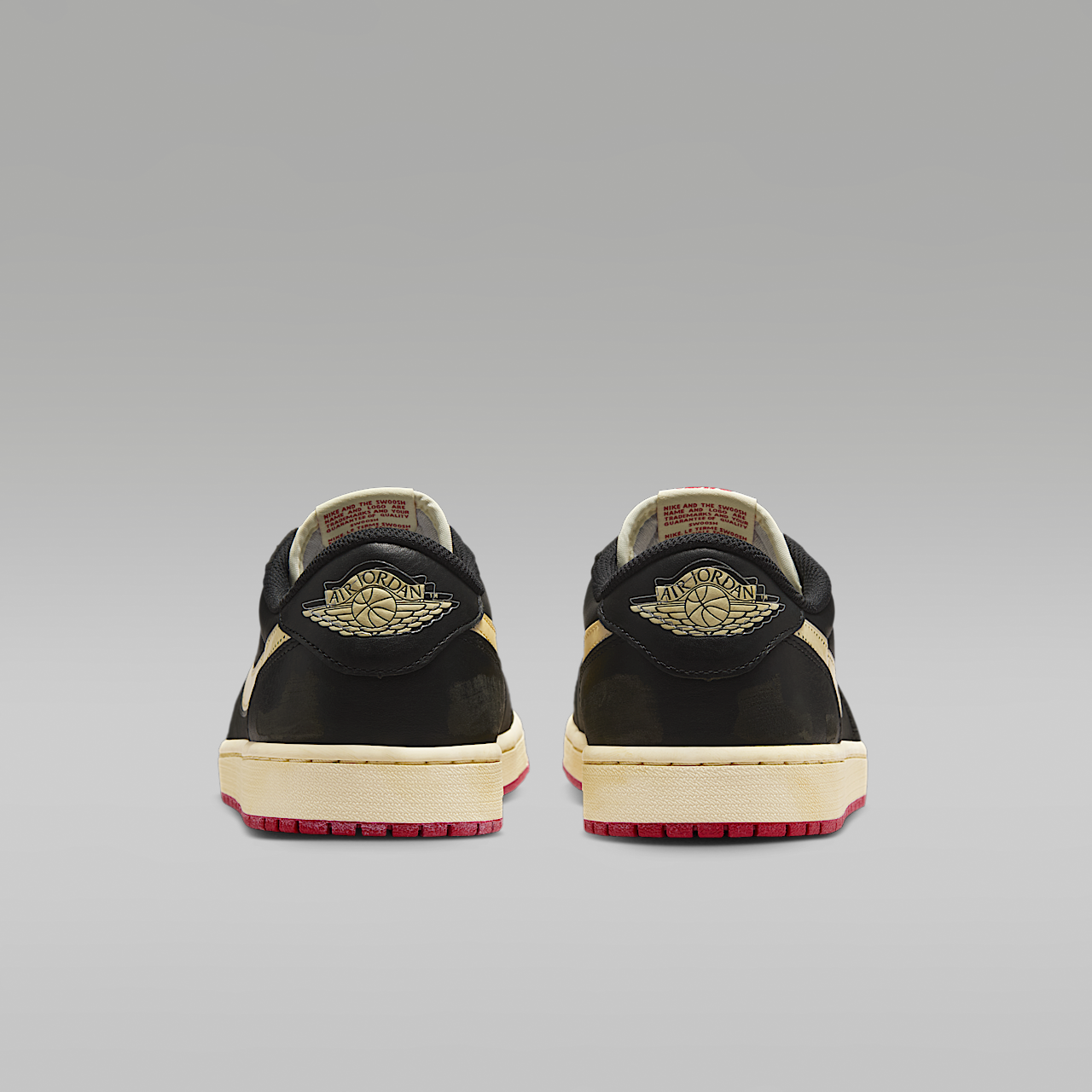 Nike Air Jordan 1 sneaker Zwart/Varsity Red/Muslin