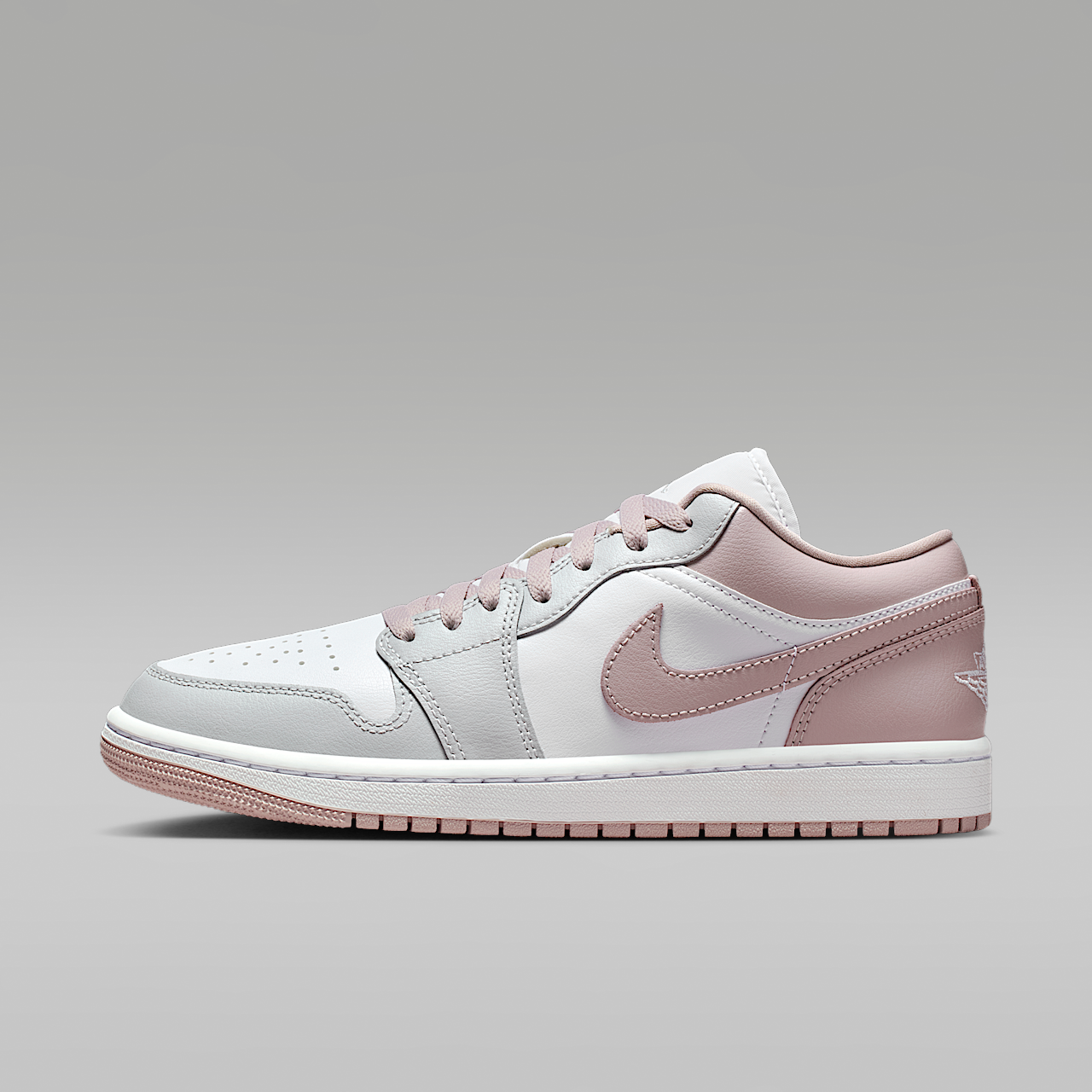 Nike Air Jordan 1 Low sneaker Particle Rose/Wit/Neutral Grey