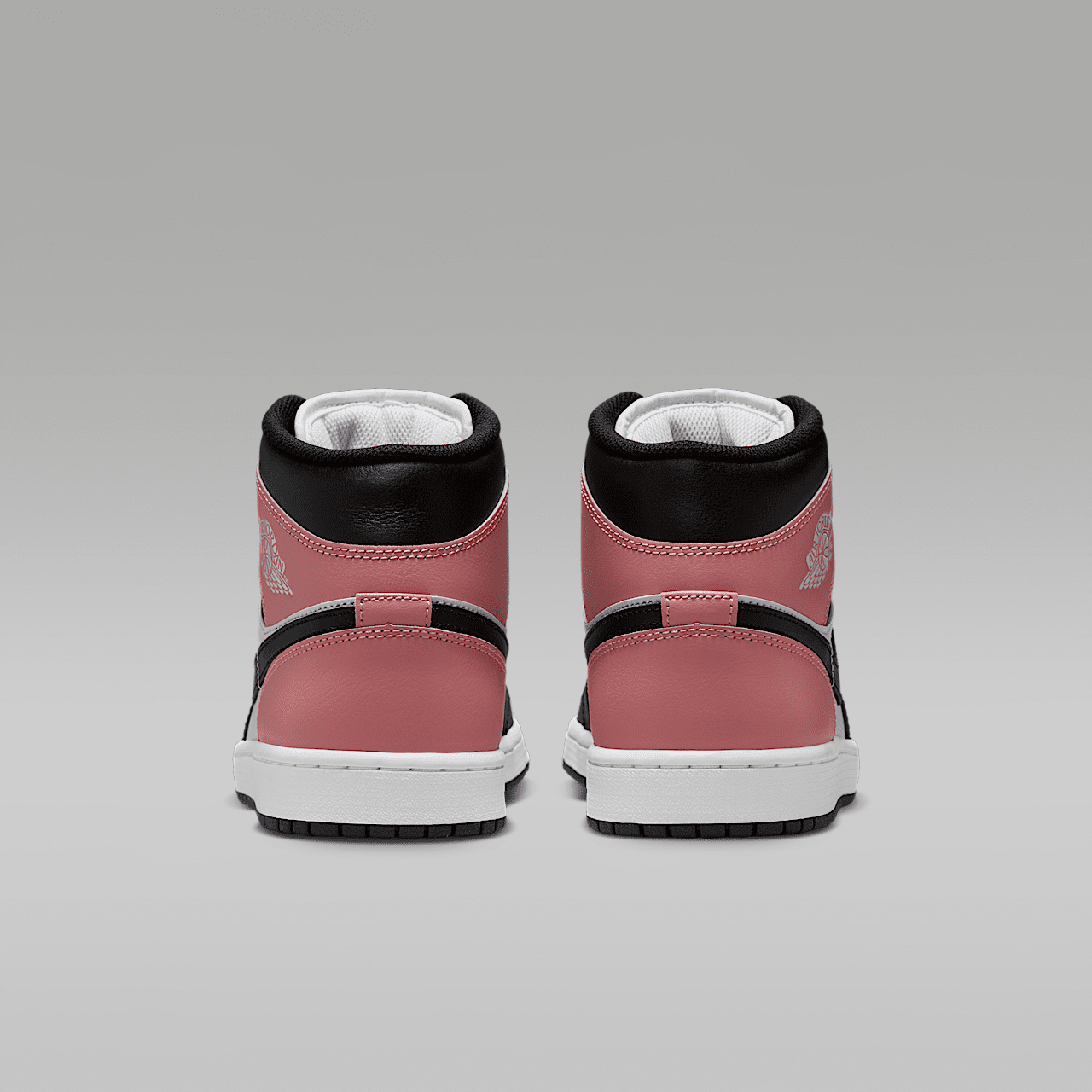Nike Air Jordan 1 Mid sneaker Wit/Rust Pink/Zwart