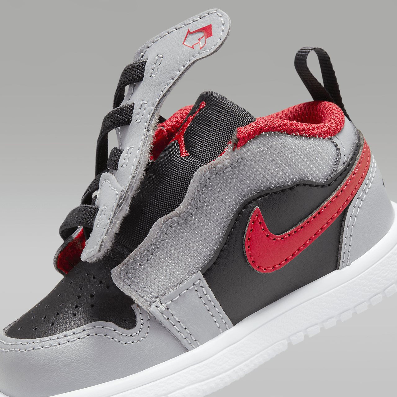 Nike  sneaker Zwart/Cement Grey/Wit/Fire Red