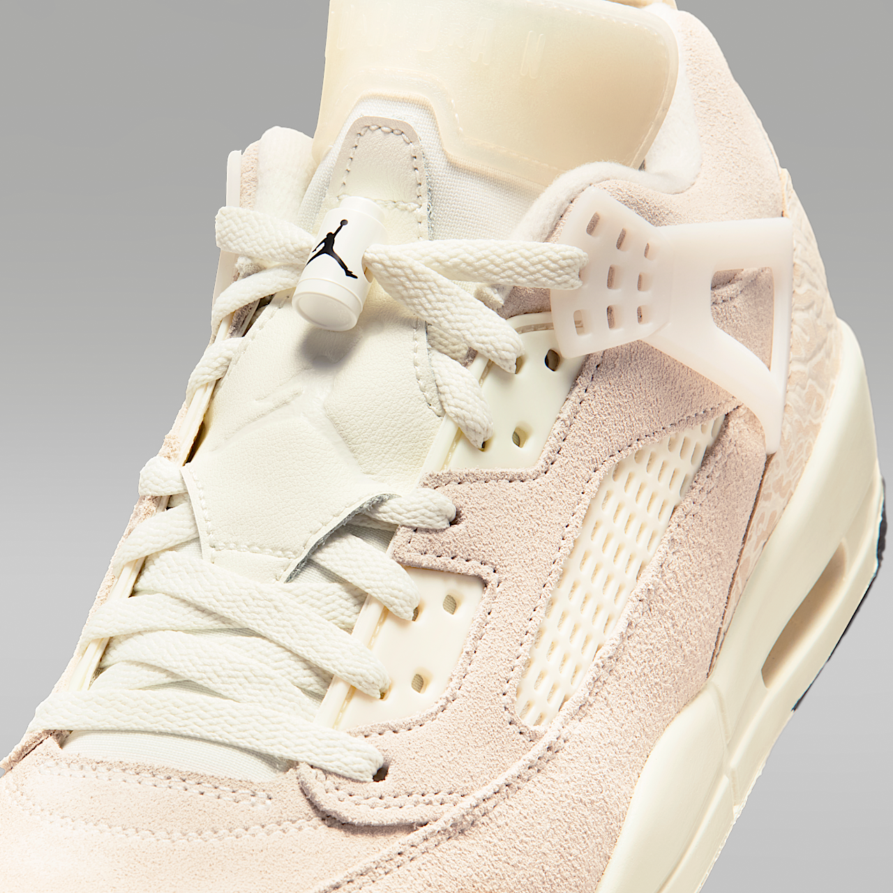 Nike Jordan Spizike Low sneaker Sail/University Red/Light Khaki/Zwart