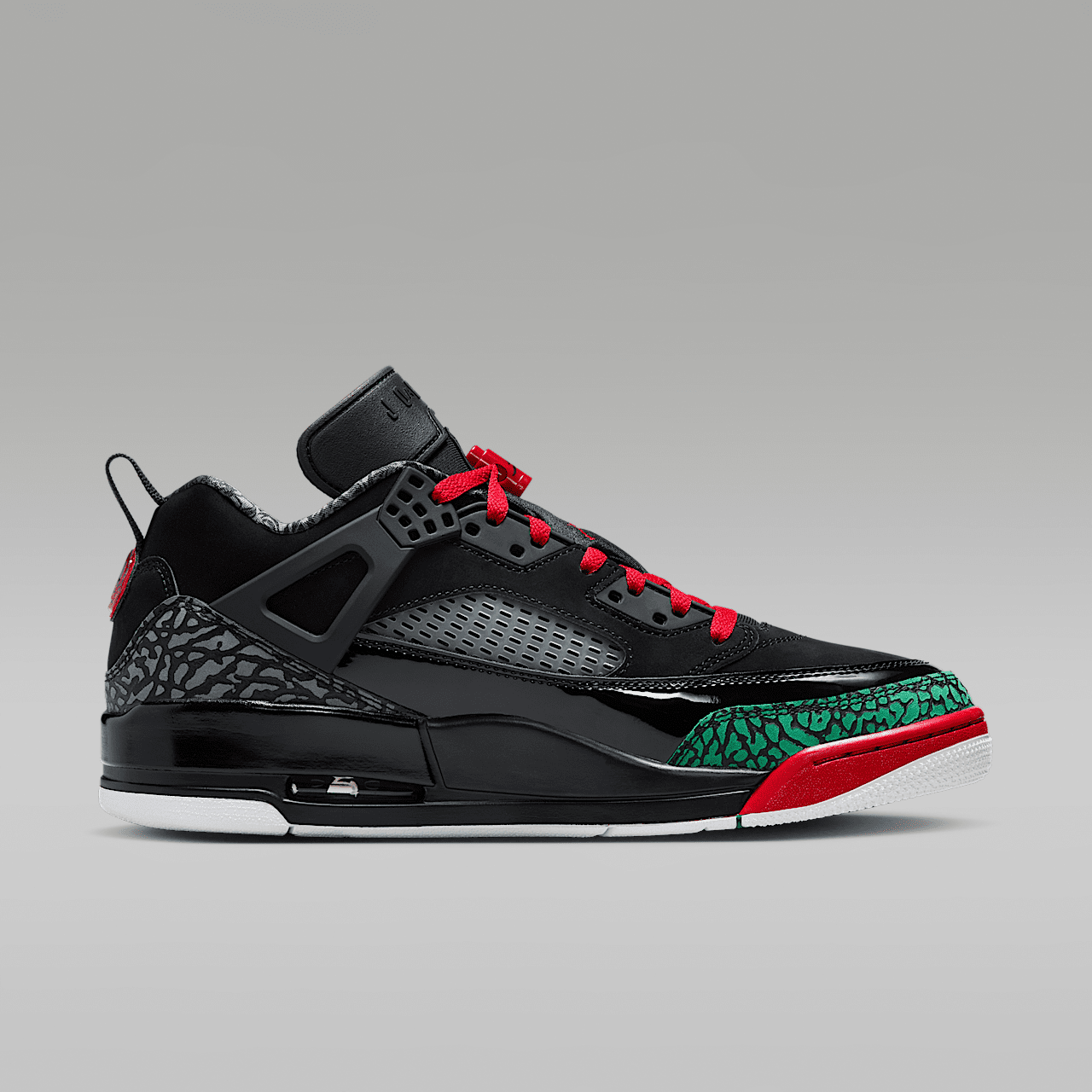 Nike Jordan Spizike Low sneaker Zwart/Classic Green/Wit/Varsity Red