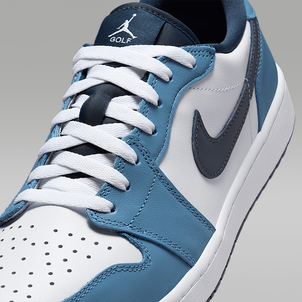Nike Air Jordan 1 Low sneaker Wit/Aegean Storm/Wit/Armory Navy