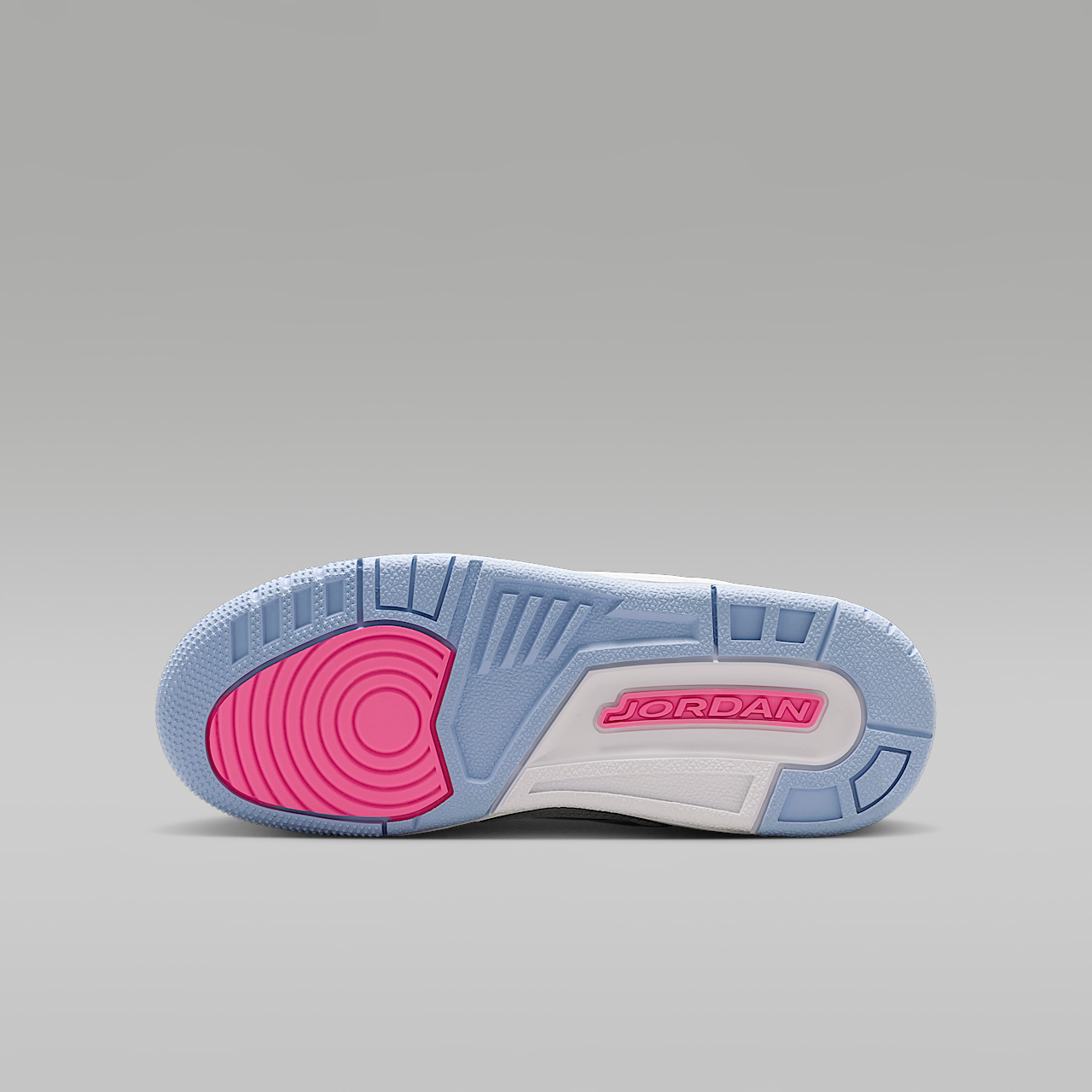 Nike Air Jordan sneaker Wit/Cobalt Bliss/Football Grey/Pink Glow