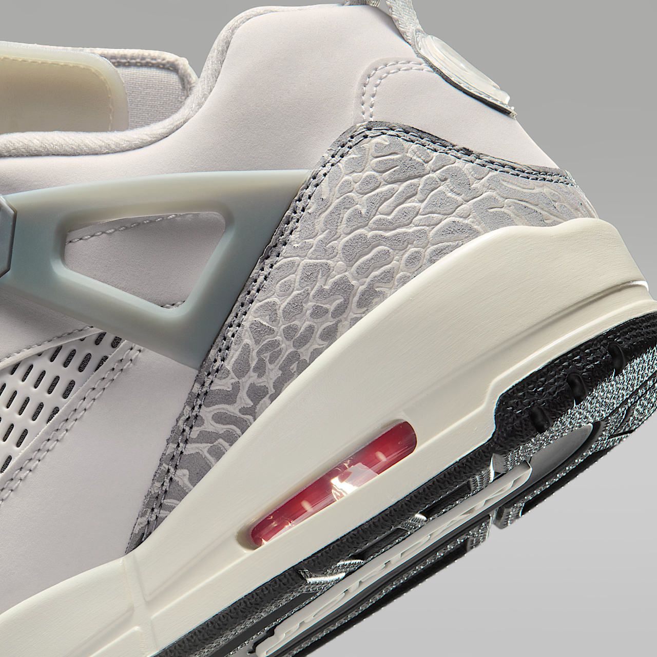 Nike Jordan Spizike Low sneaker Vast Grey/Cool Grey/Zwart/Sail