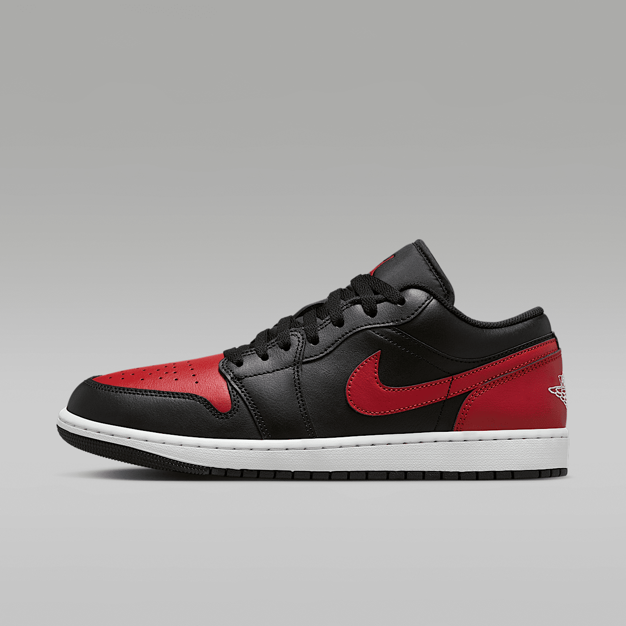 Nike Air Jordan 1 Low sneaker Zwart/Summit White/Varsity Red