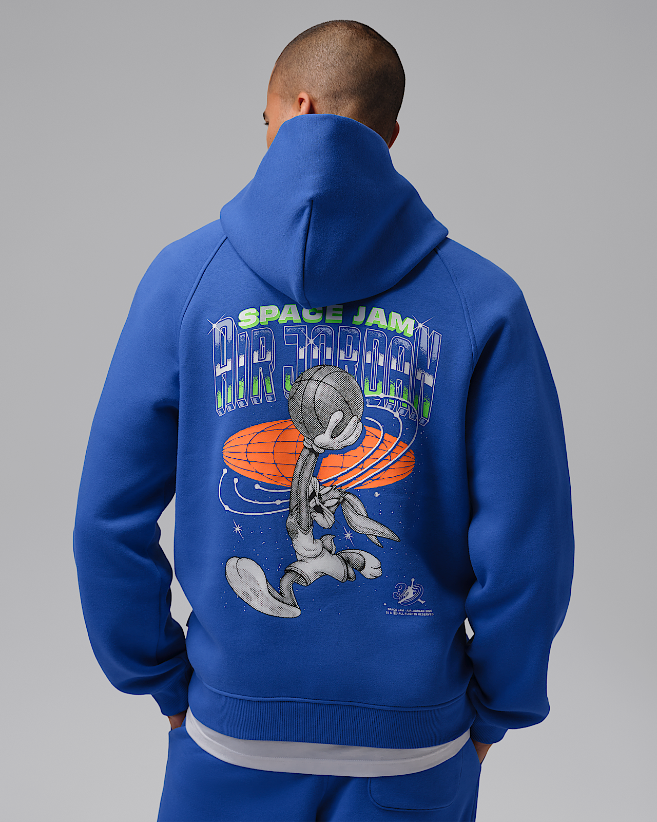Мужское худи Jordan Brooklyn Space Jam Fleece Pullover Hoodie