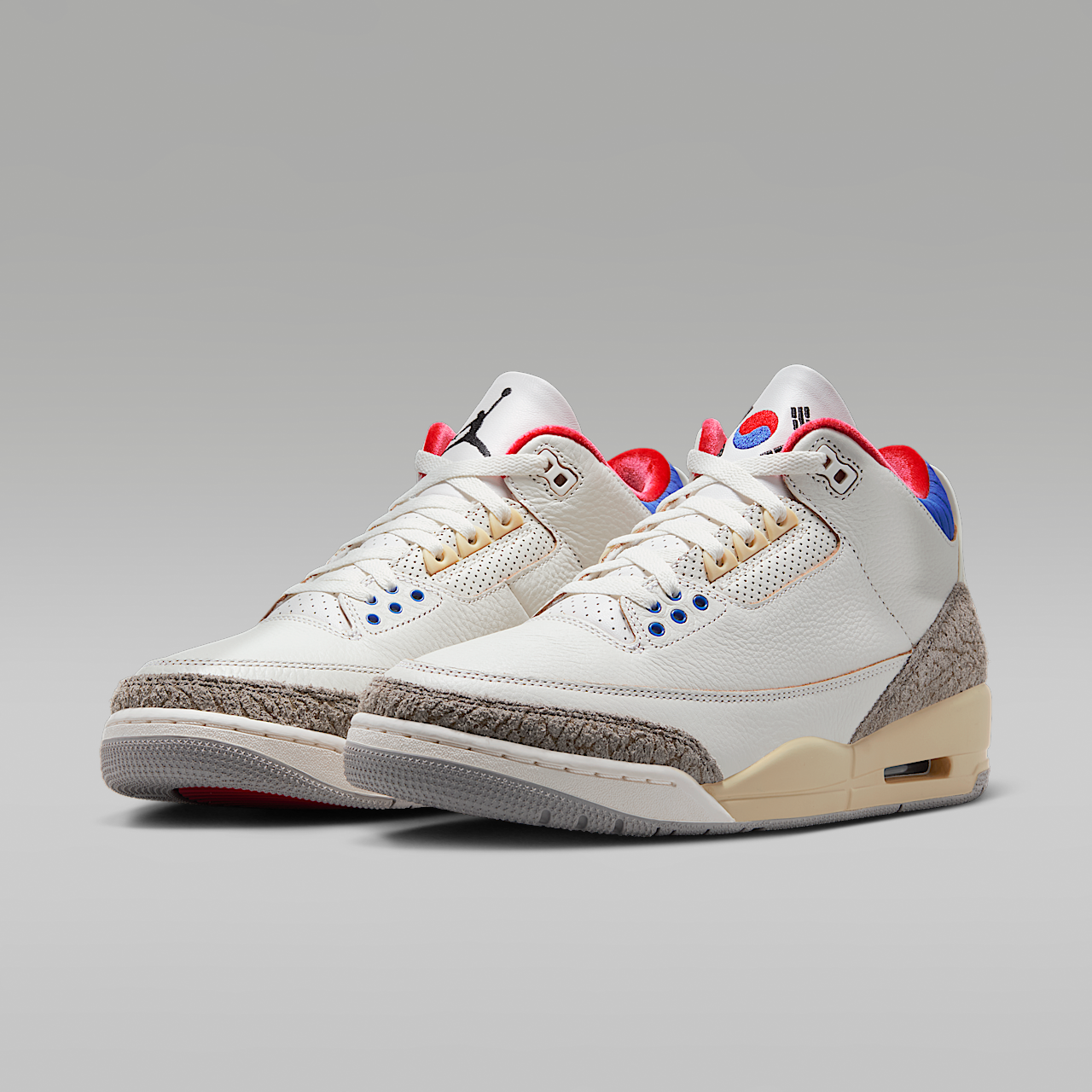Nike Air Jordan sneaker Wit/Sport Royal/Challenge Red/Zwart