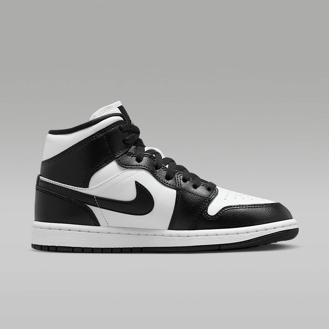 Nike Air Jordan 1 Mid sneaker Wit/Wit/Zwart