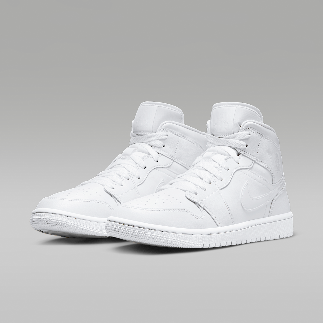 Nike Air Jordan 1 Mid sneaker Wit/Wit/Wit