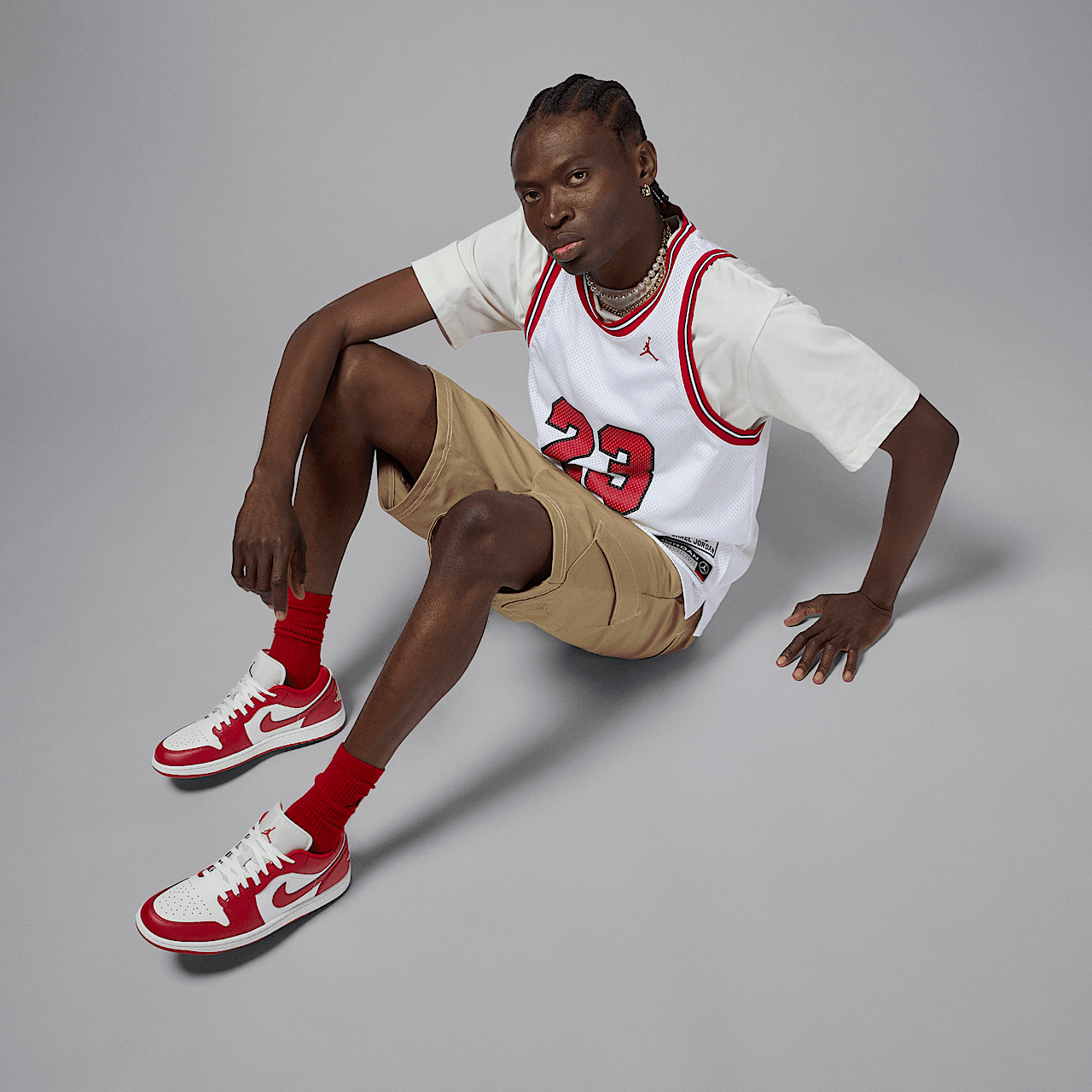 Nike Air Jordan 1 Low sneaker Summit White/Summit White/Varsity Red