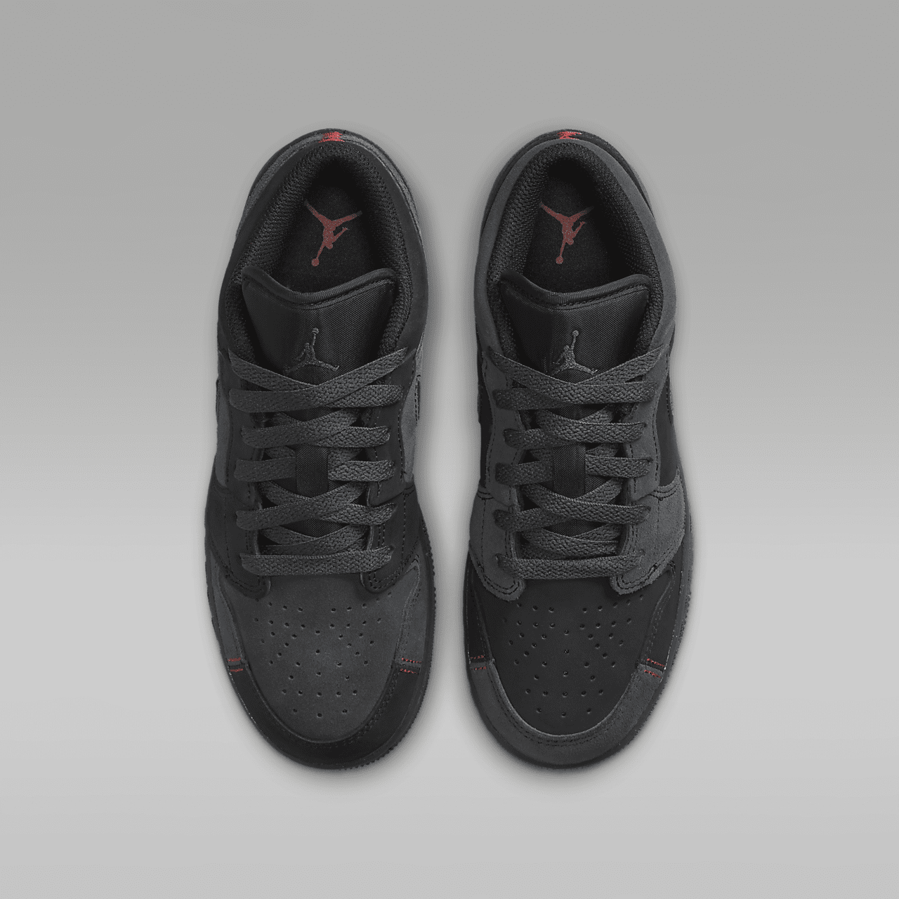 Nike Air Jordan 1 Low sneaker Dark Smoke Grey/Varsity Red/Zwart