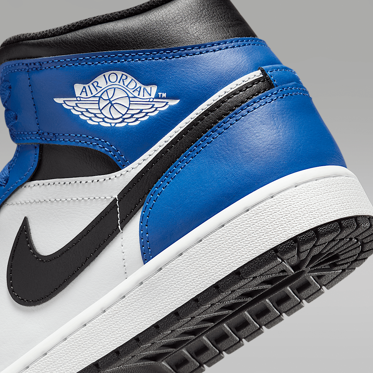 Nike Air Jordan 1 Mid sneaker Game Royal/Wit/Zwart