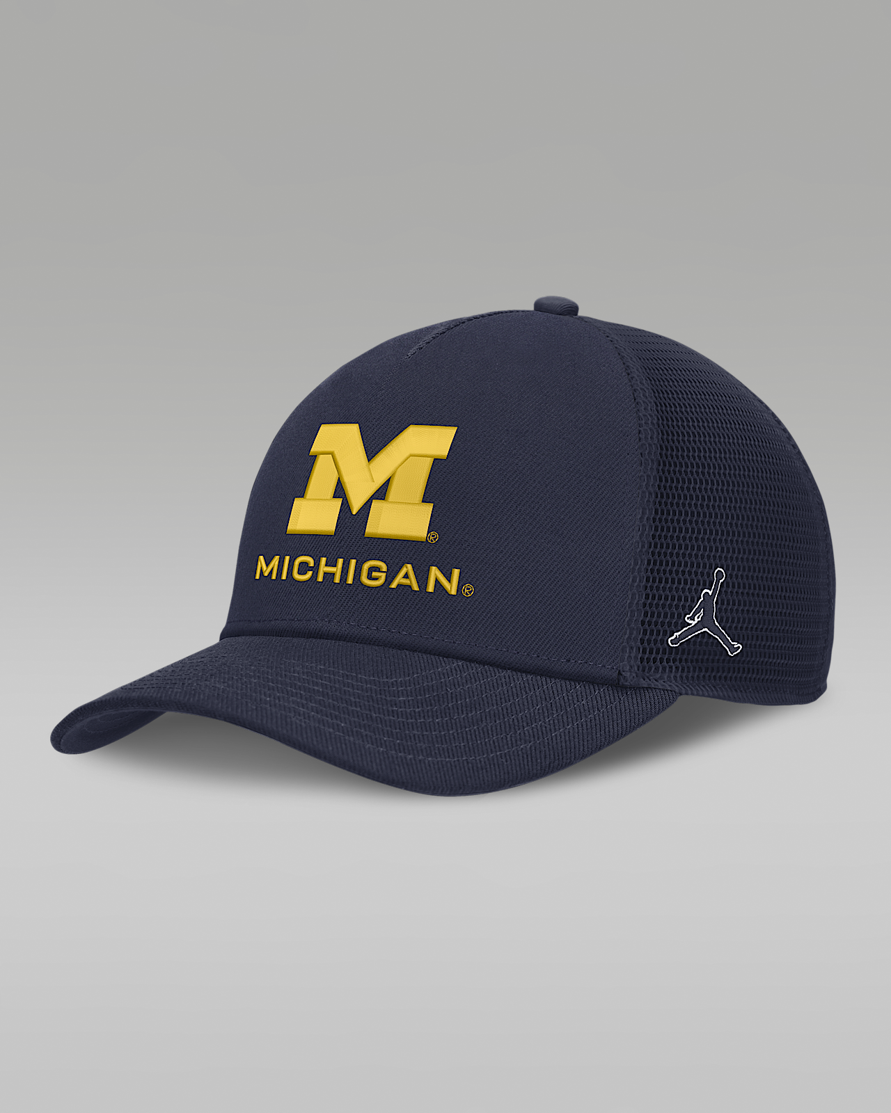 Женские  Michigan Sideline Rise Gameday Jordan Brand College Trucker Adjustable Hat