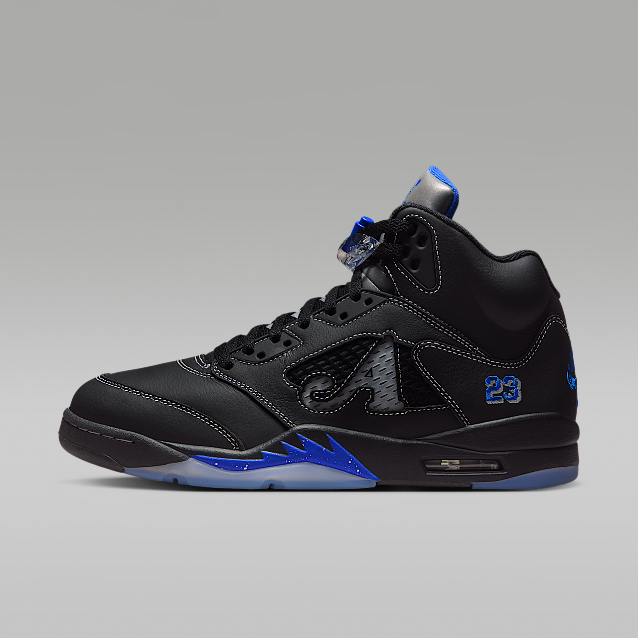 Nike Air Jordan sneaker Zwart/Metallic Silver/Silver/Racer Blue