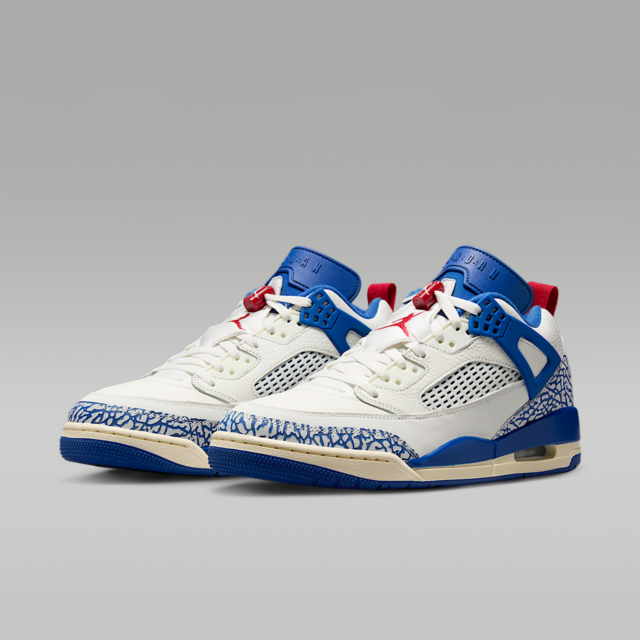 Nike Jordan Spizike Low sneaker Sail/Varsity Red/Muslin/Storm Blue
