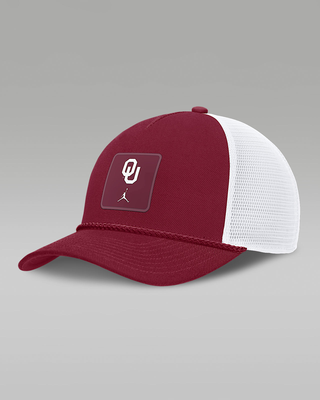 Женские  Oklahoma Sideline Gameday Rope Jordan Brand College Trucker Adjustable Hat