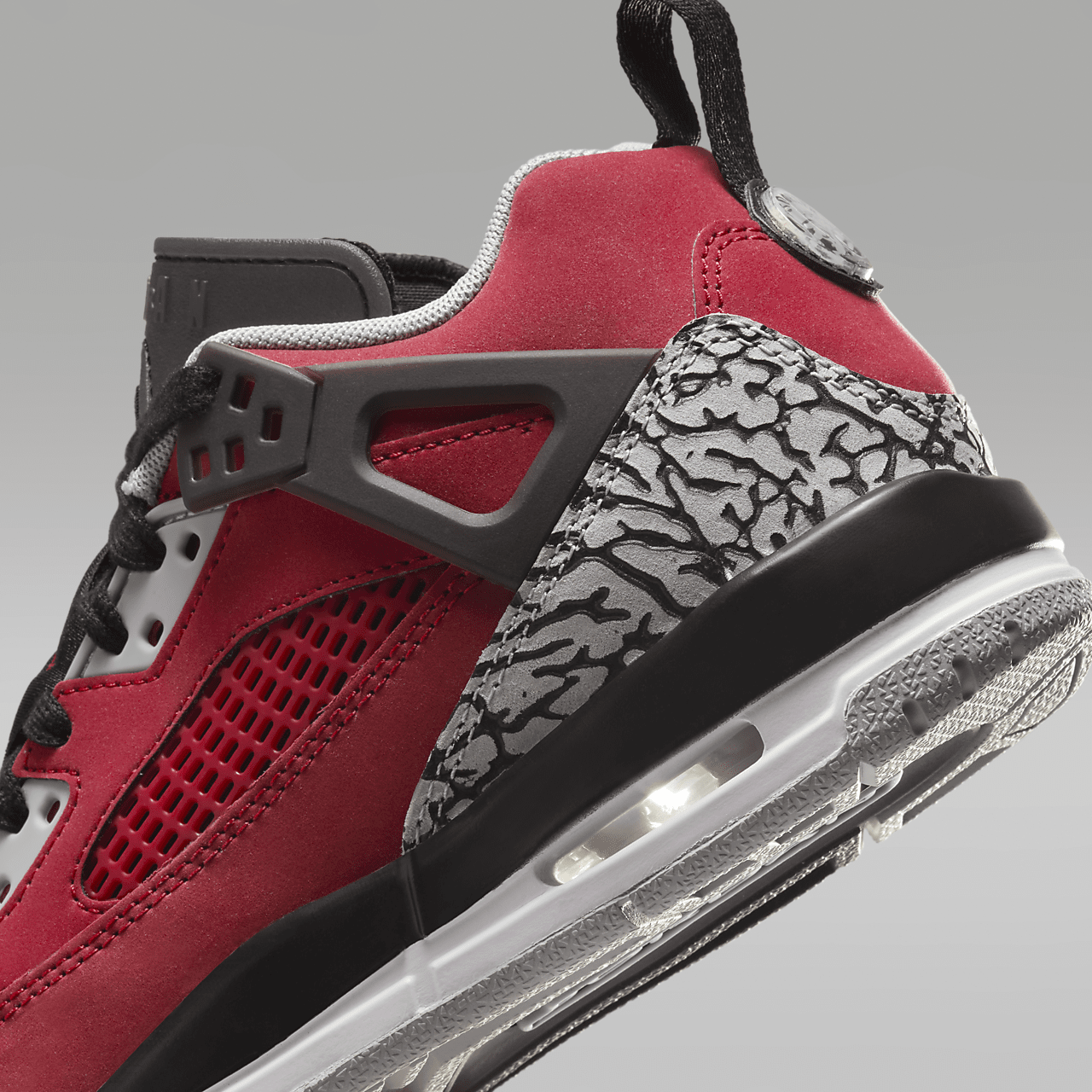 Nike Jordan Spizike Low sneaker Gym Red/Wolf Grey/Cool Grey/Zwart