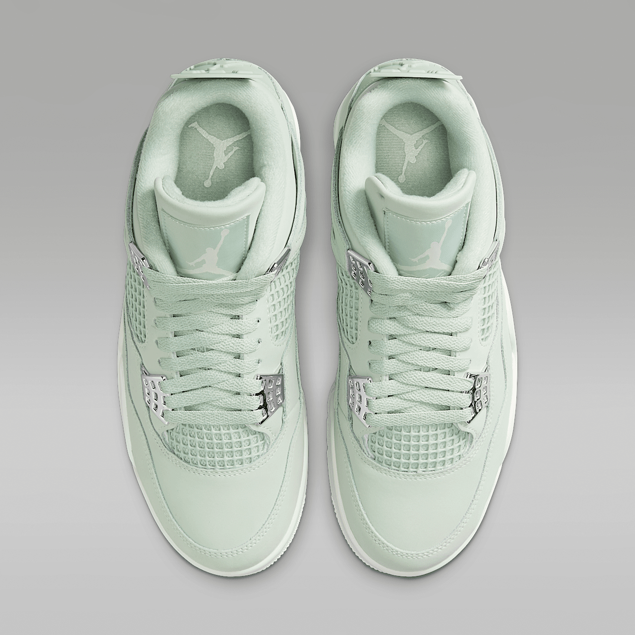 Nike Air Jordan 4 sneaker Seafoam/Metallic Silver/Sail