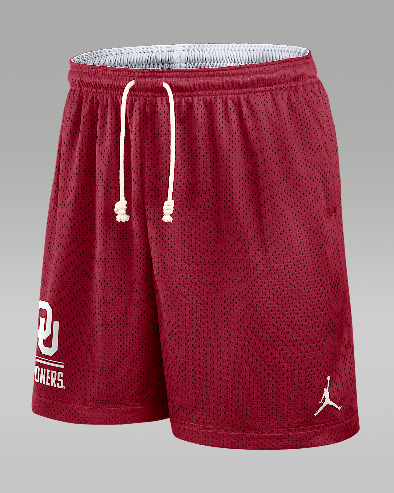 Мужские шорты Oklahoma Courtside Jordan Brand Dri-FIT College Reversible Shorts