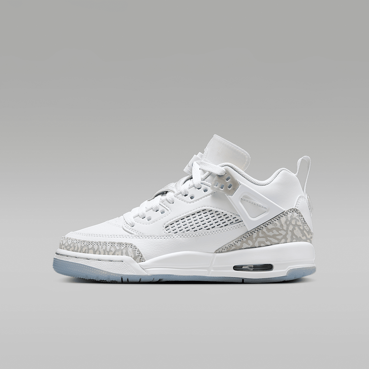 Nike Jordan Spizike Low sneaker Wit/Metallic Silver/Barely Blue/Neutral Grey