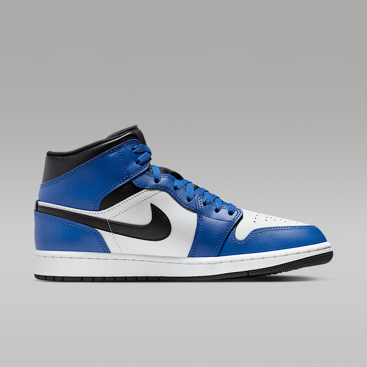 Nike Air Jordan 1 Mid sneaker Game Royal/Wit/Zwart