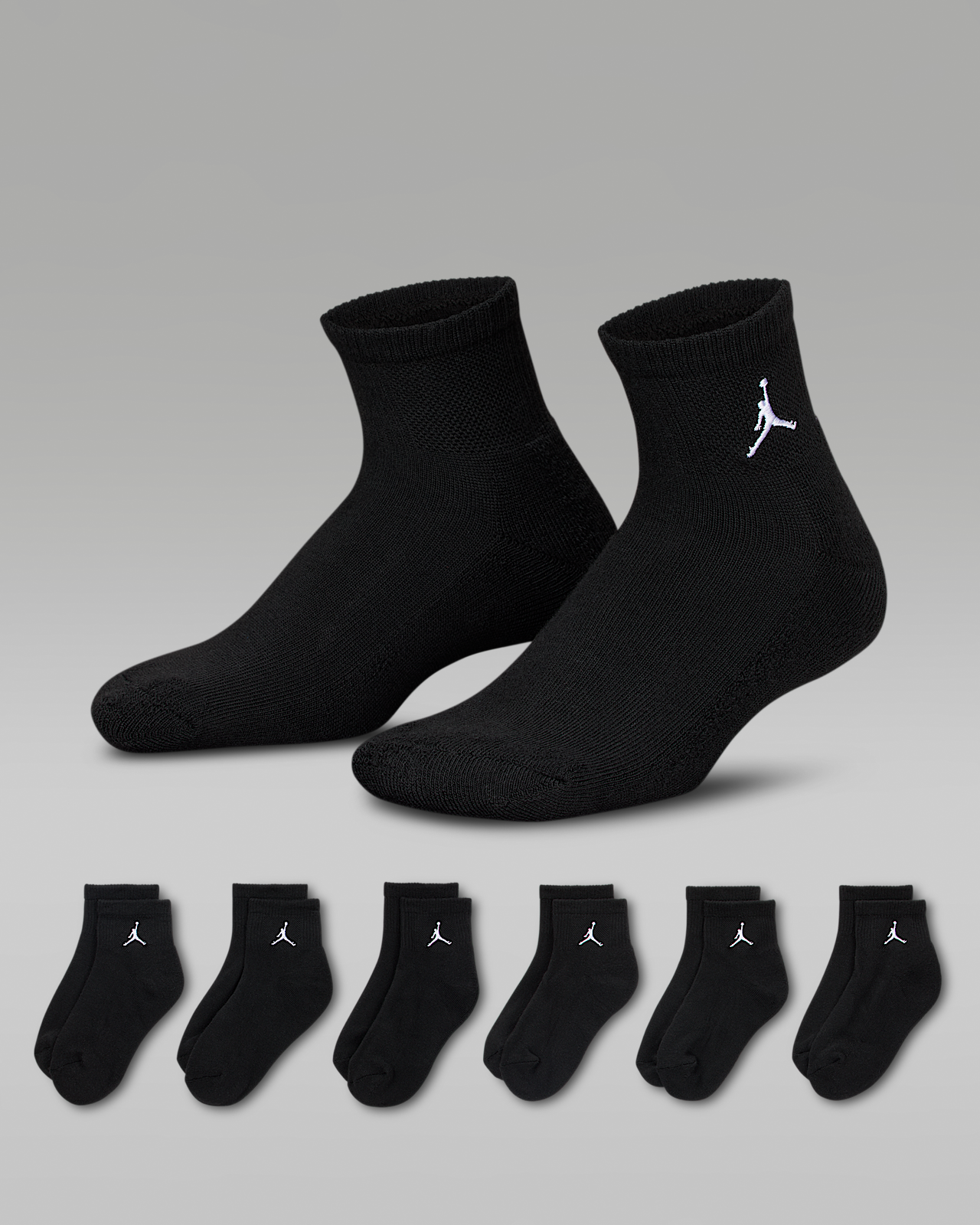 Женские носки Jordan Everyday Essentials Kids' Ankle Socks (6 Pairs)