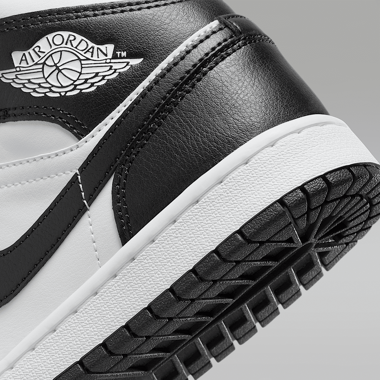 Nike Air Jordan 1 Mid sneaker Wit/Wit/Zwart
