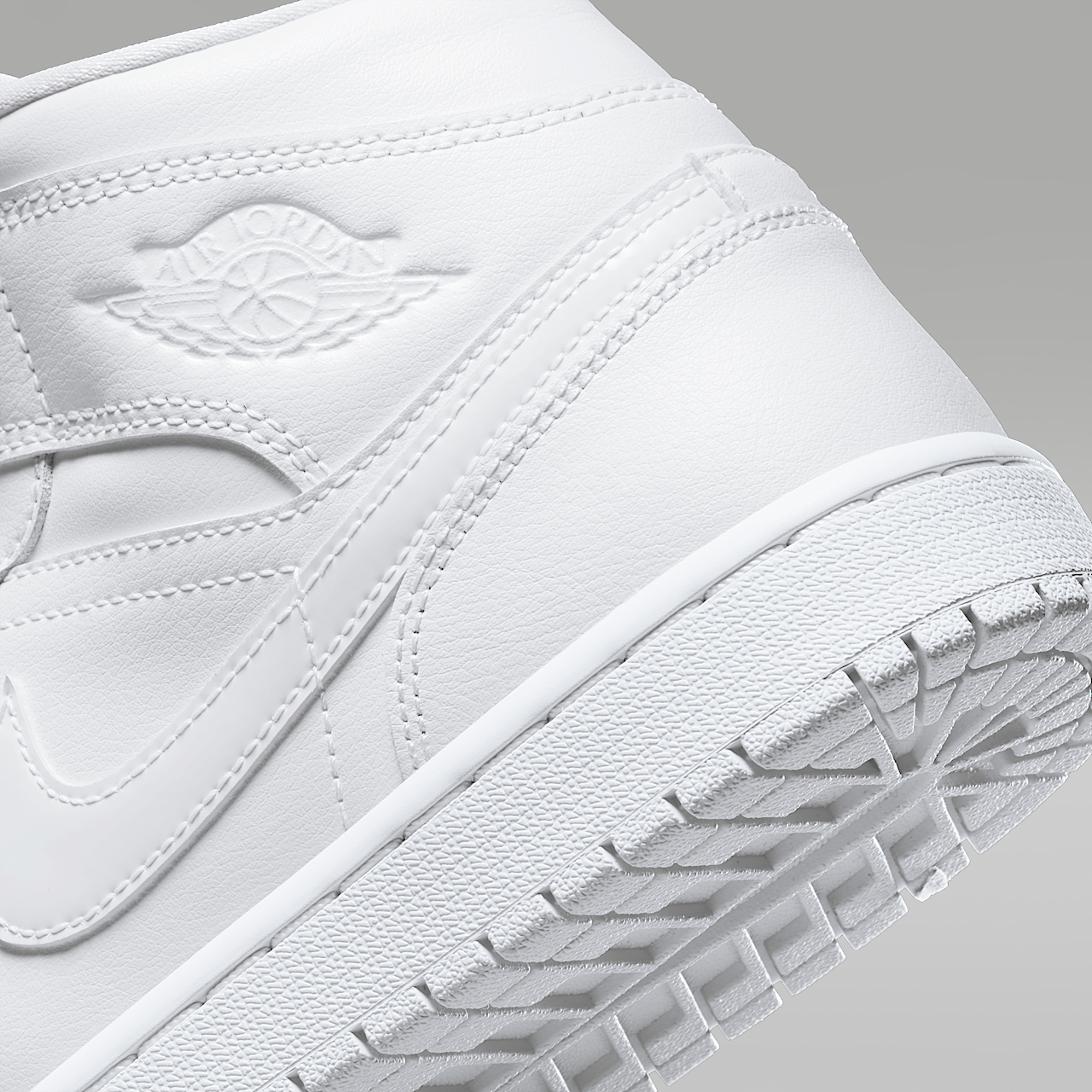 Nike Air Jordan 1 Mid sneaker Wit/Wit/Wit