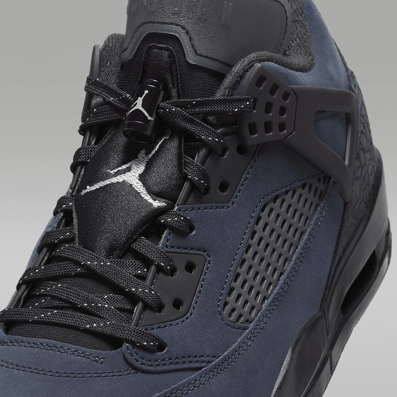 Nike Jordan Spizike Low sneaker Dark Obsidian/Light Violet Ore/Zwart/Anthracite