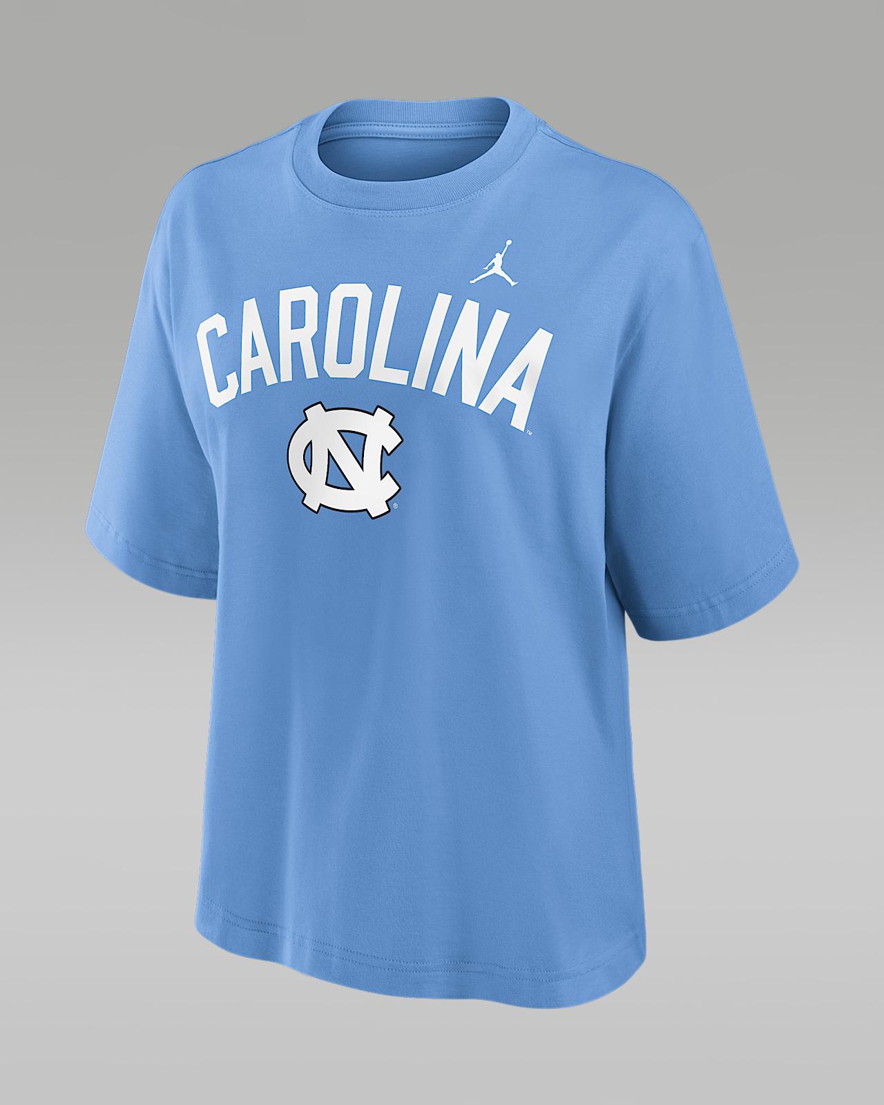 Женская футболка North Carolina Arch Over Logo Boxy Jordan Brand College