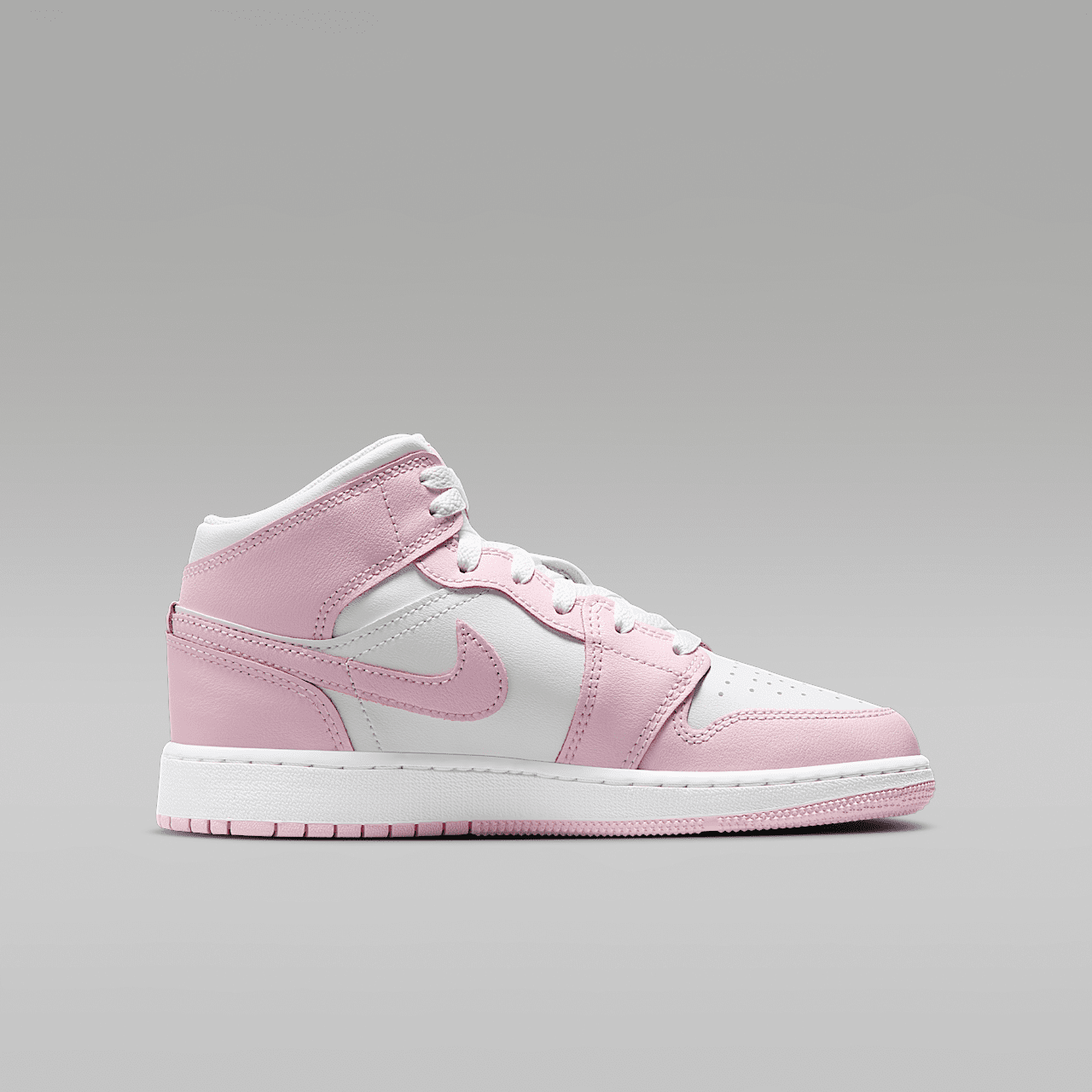 Nike Air Jordan 1 Mid sneaker Pink Foam/Fire Red/Wit