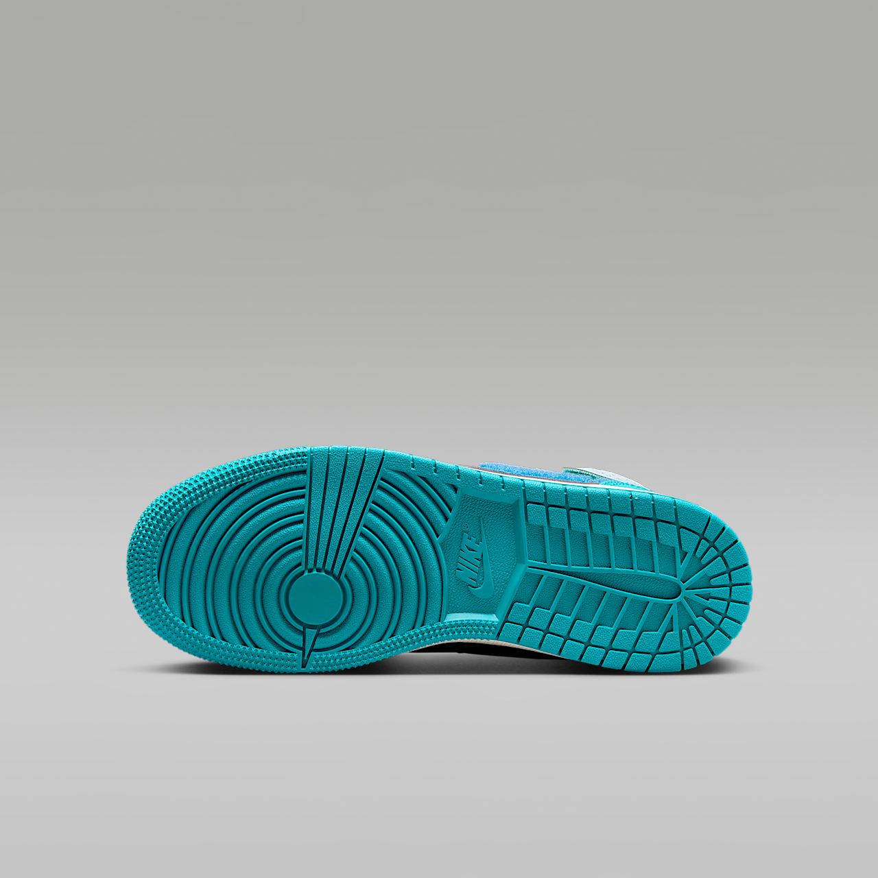 Nike Air Jordan 1 Mid sneaker Anthracite/Aquatone/New Emerald/Glacier Blue