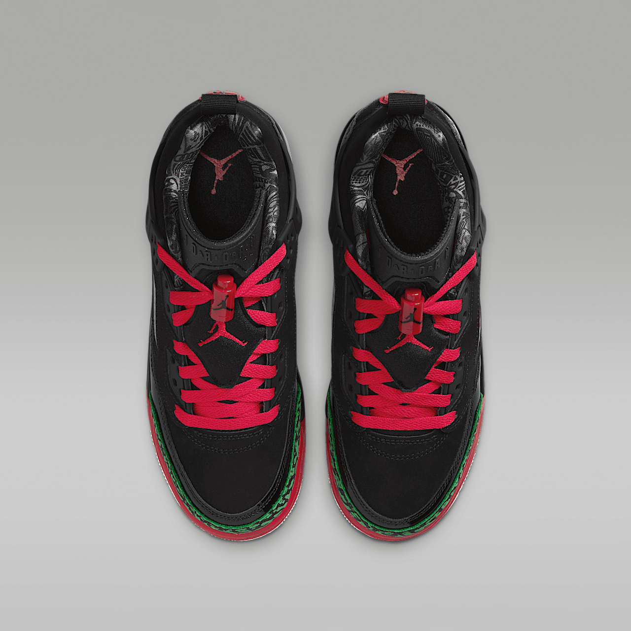 Nike Jordan Spizike Low sneaker Zwart/Classic Green/Wit/Varsity Red