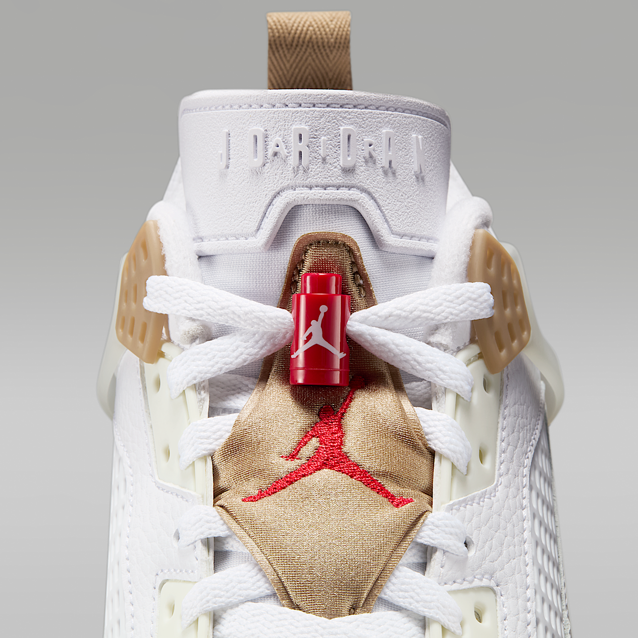 Nike Jordan Spizike Low sneaker Wit/Desert Camo/Sail/Fire Red