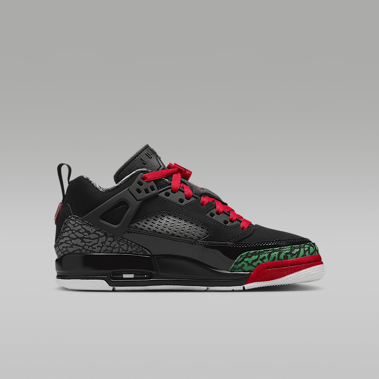 Nike Jordan Spizike Low sneaker Zwart/Classic Green/Wit/Varsity Red