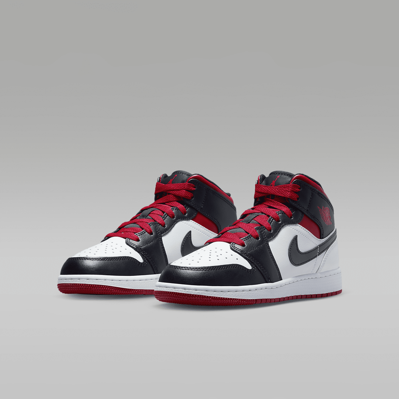 Nike Air Jordan 1 Mid sneaker Wit/Zwart/Gym Red