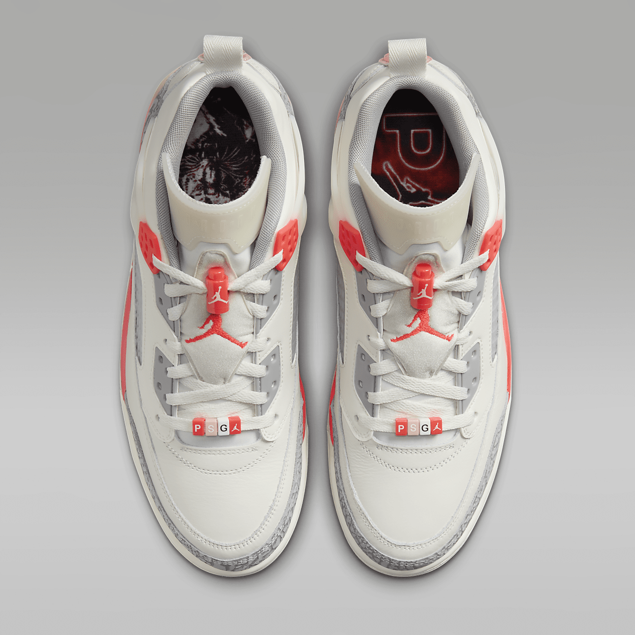 Nike Jordan Spizike Low sneaker Sail/Wolf Grey/Cement Grey/Infrared 23