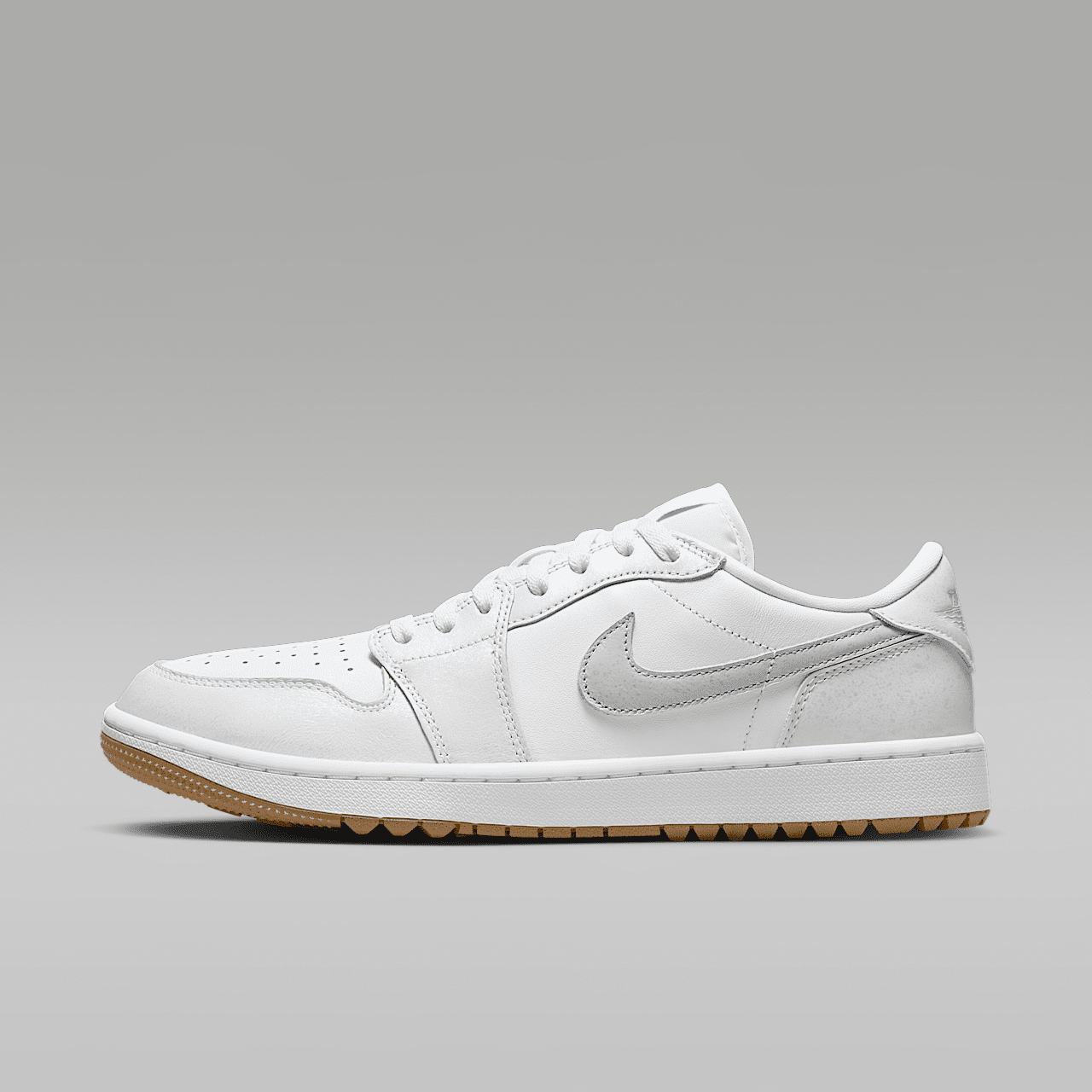 Nike Air Jordan 1 Low sneaker Wit/Gum Medium Brown/Pure Platinum