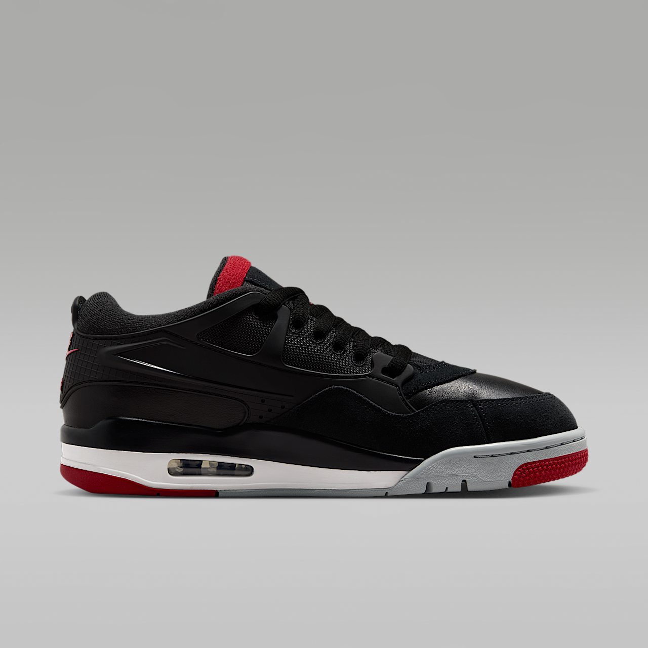 Nike Air Jordan 4 RM sneaker Zwart/Wolf Grey/Wit/Varsity Red