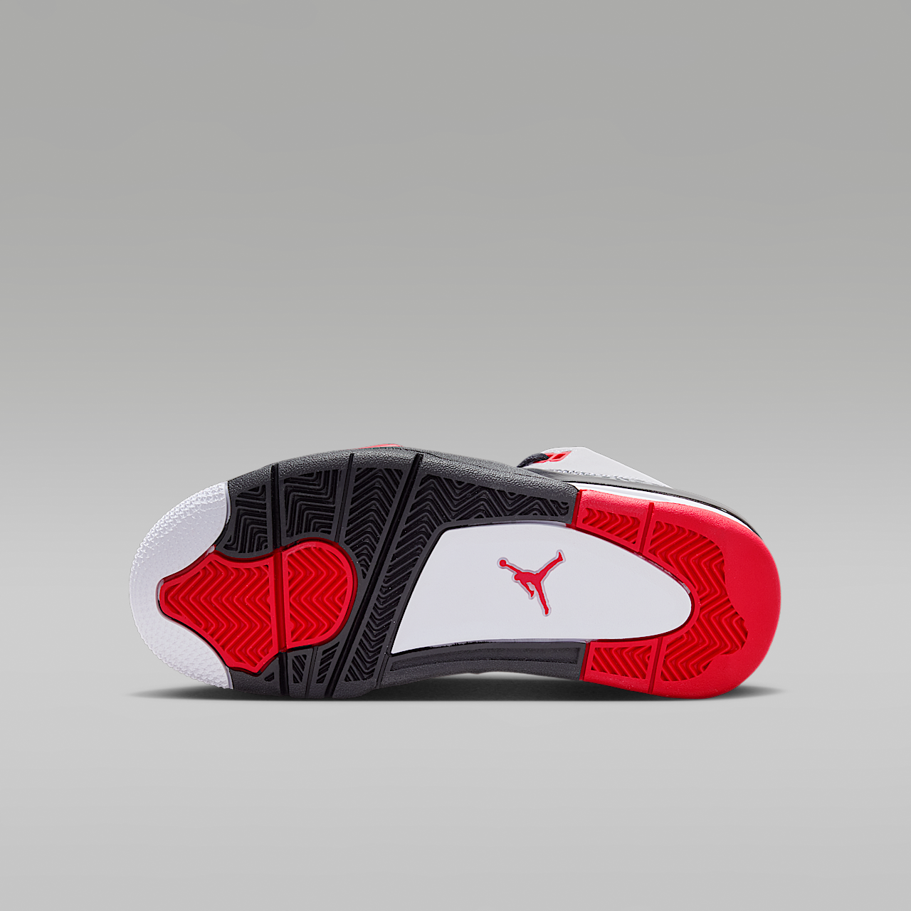 Nike  sneaker Cement Grey/Zwart/Fire Red/Wit