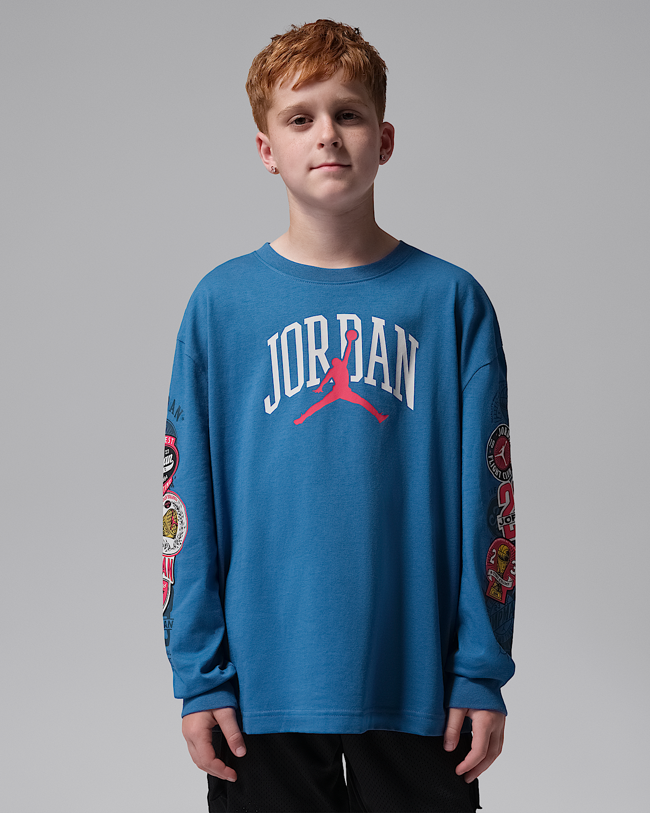 Детская футболка Jordan Big Kids' Interstate 23 Highway Arch Long-Sleeve