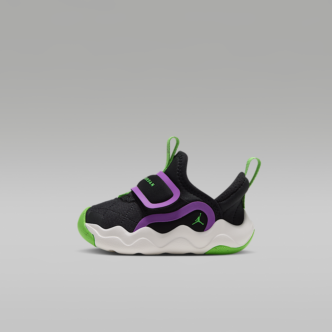 Nike  sneaker Zwart/Laser Purple/Summit White/Scream Green