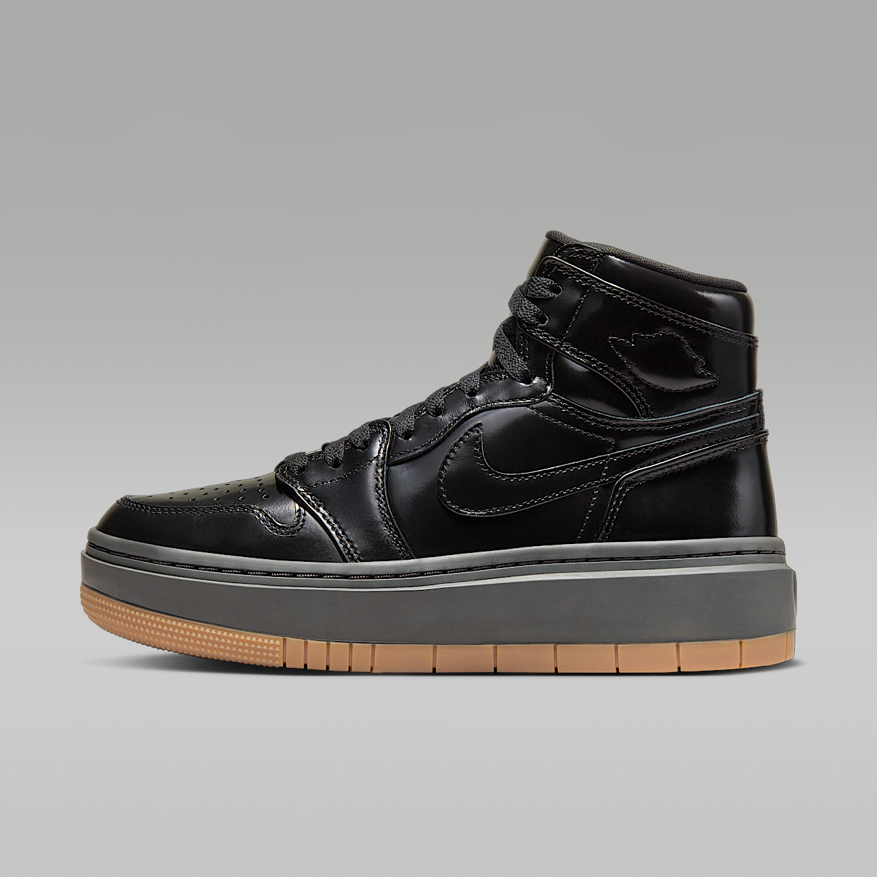 Nike Air Jordan 1 sneaker Zwart/Medium Ash/Gum Light Brown/Zwart