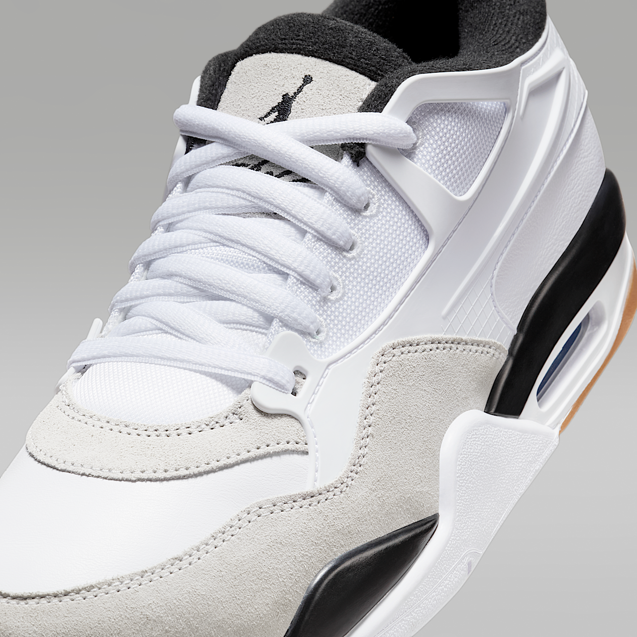 Nike Air Jordan 4 RM sneaker Wit/Neutral Grey/Gum Medium Brown/Zwart