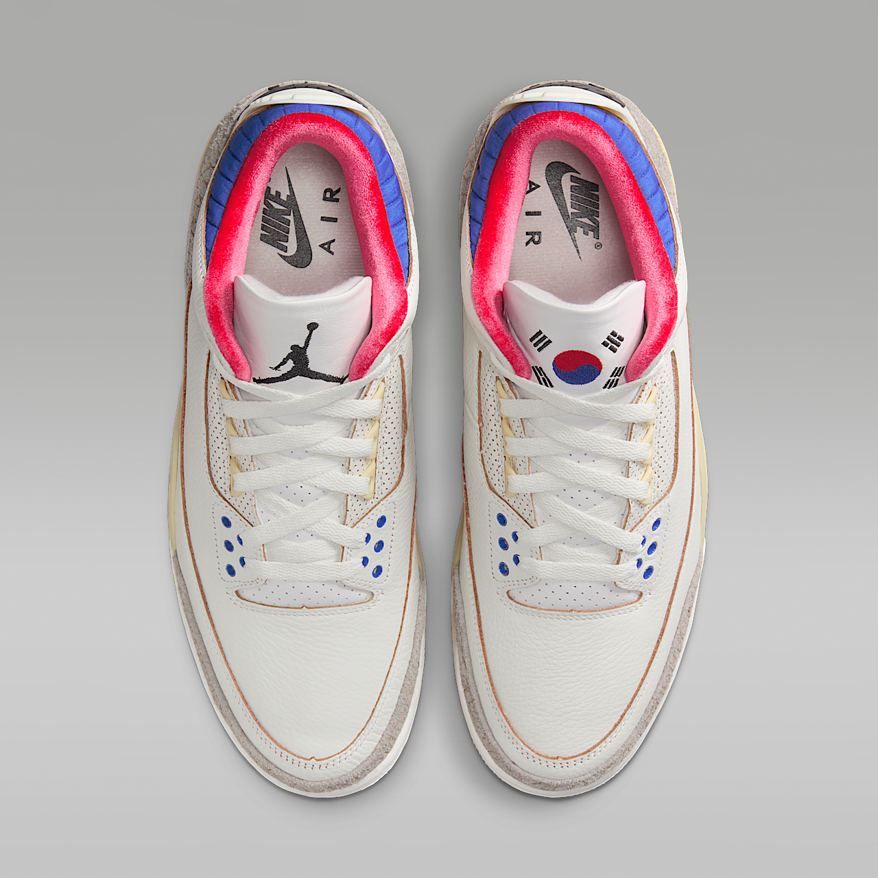 Nike Air Jordan sneaker Wit/Sport Royal/Challenge Red/Zwart
