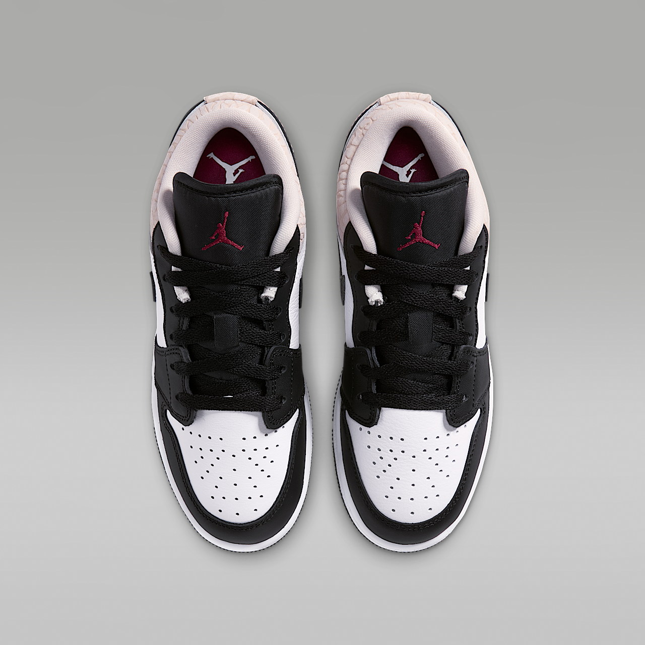 Nike Air Jordan sneaker Zwart/Wit/Light Orewood Brown/Team Red