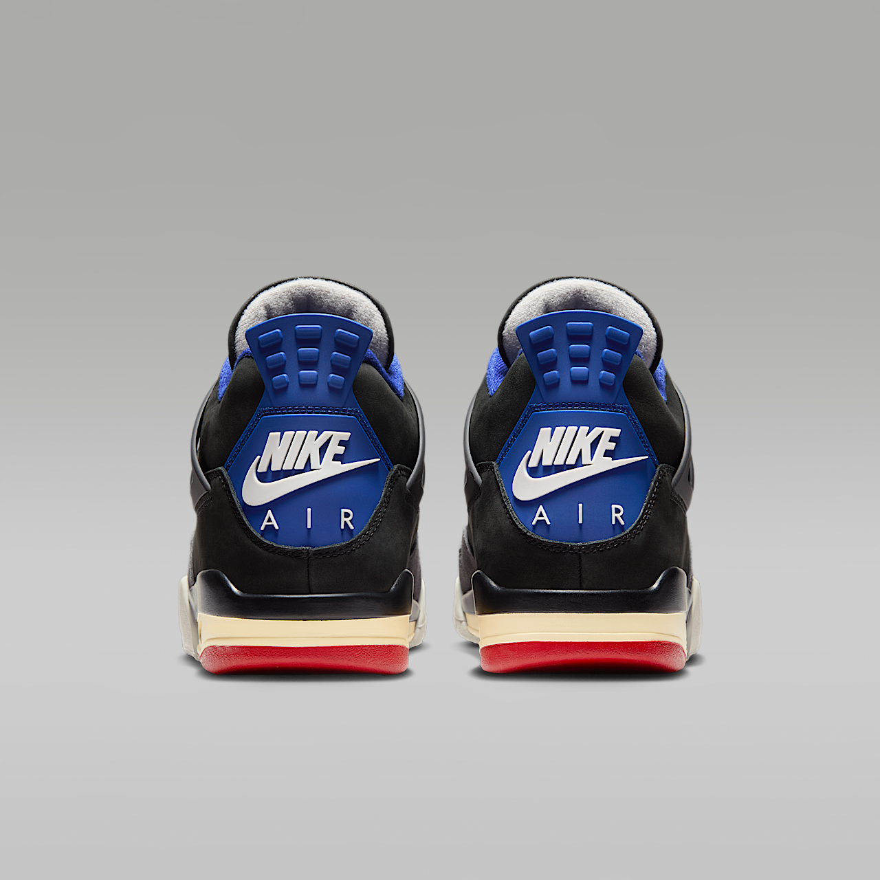 Nike Air Jordan 4 sneaker Zwart/Deep Royal Blue/Dark Smoke Grey/Fire Red