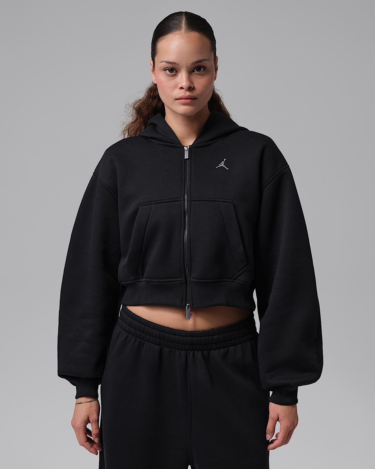 Женское худи Jordan Brooklyn Cropped Full-Zip Hoodie