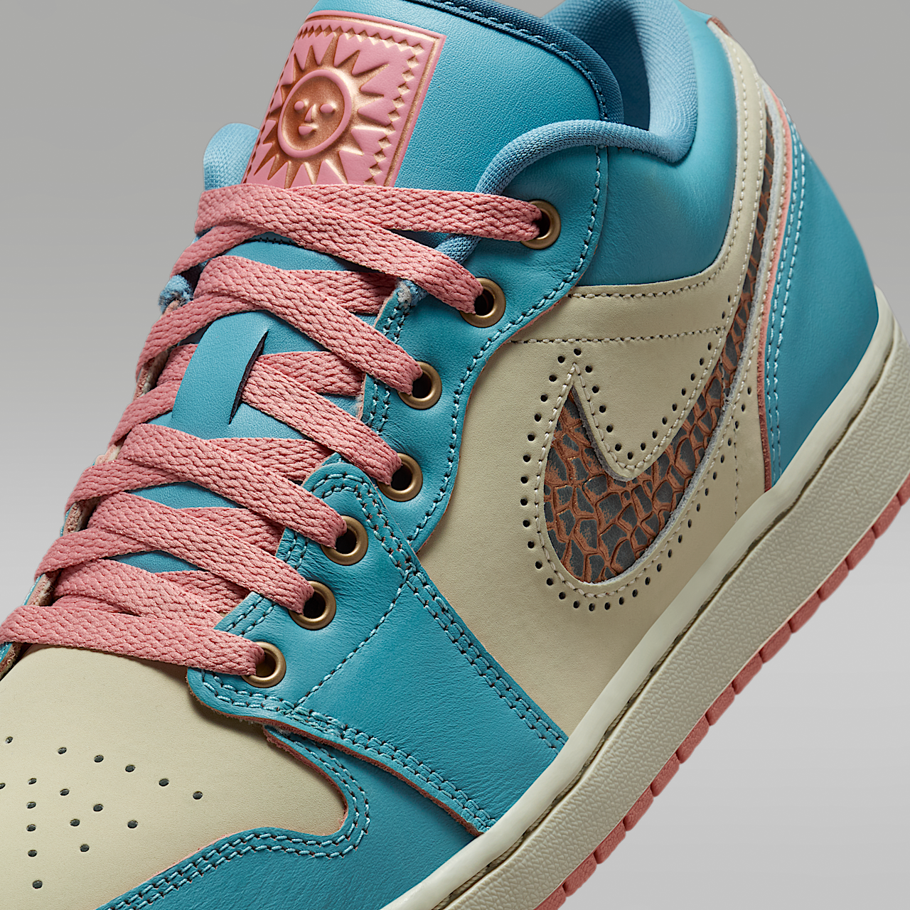 Nike Air Jordan sneaker Denim Turquoise/Red Stardust/Light Stone/Smokey Blue